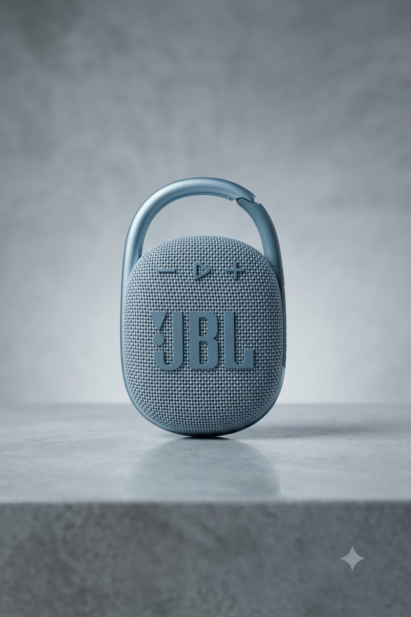 JBL Clip Portable Bluetooth Speaker – Muted Blue Edition